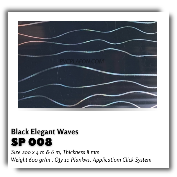 SP 008 - BLACK ELEGANT WAVES